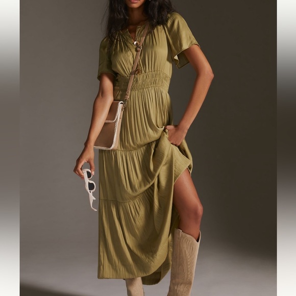 Anthropologie Dresses & Skirts - Anthropologie The Somerset satin maxi dress